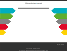 Tablet Screenshot of highrankdirectory.net